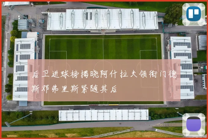 后卫进球榜揭晓阿什拉夫领衔门德斯邓弗里斯紧随其后